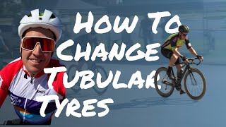 HOW to change a TUBULAR tyre || How to Remove Tubular Glue