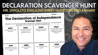 Declaration of Independence Scavenger Hunt - ANSWERS