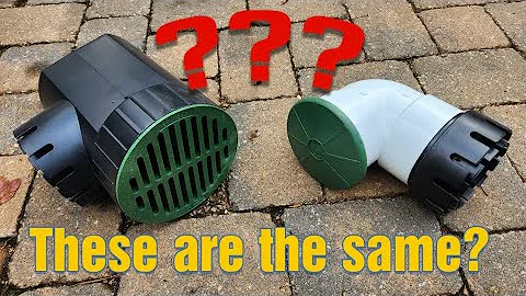 How are a catch basin and pop-up emitter the same?