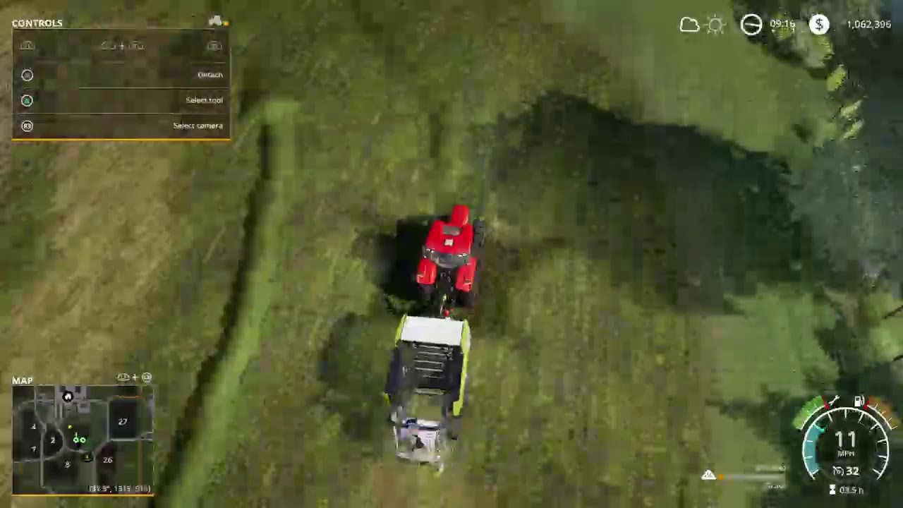 New start on new map Michamp FS 19 Harvesting German Seed Grass