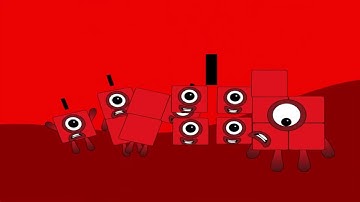 Numberblocks intro song but every one red shape version 2022