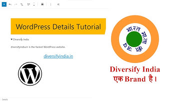 WordPress Full Site Editing Tutorials: How to Use Details Block in WordPress #wordpress