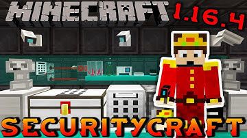 SECURITYCRAFT 1.16.4 !!! (Explosives, Lasers, Cameras, Turrets) | Minecraft Mod Review