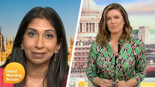 Susanna Challenges Home Secretary Suella Braverman Over Police Recruitment | Good Morning Britain