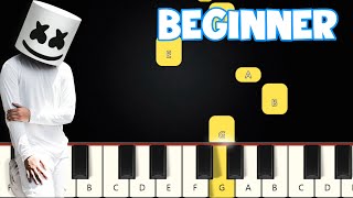 Marshmello & Anne Marie - Friends | Beginner Piano Tutorial | Easy Piano Resimi