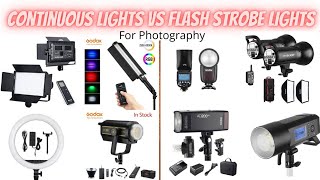 Godox Continuous light vs Flash Strobe Light for Photography -Artificial lighting comparison (Hindi) screenshot 5