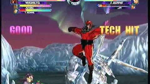 MvC2 Online (360): Brett (MST) vs ThillyGewth (Gui/Jin/Tron) 9 .:7.7.10:.
