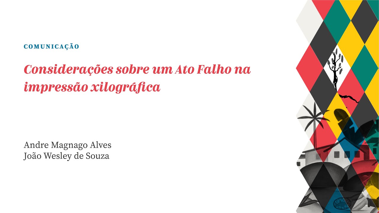 Falho GD7 - Considerações sobre um Ato Falho na impressão xilográfica - YouTube