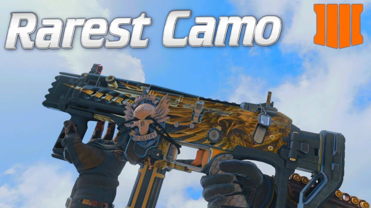 The RAREST Camo in Black Ops 4! - YouTube