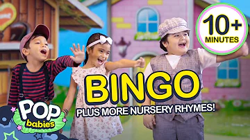 BINGO + More Nursery Rhymes | Non - Stop Compilation | Pop Babies