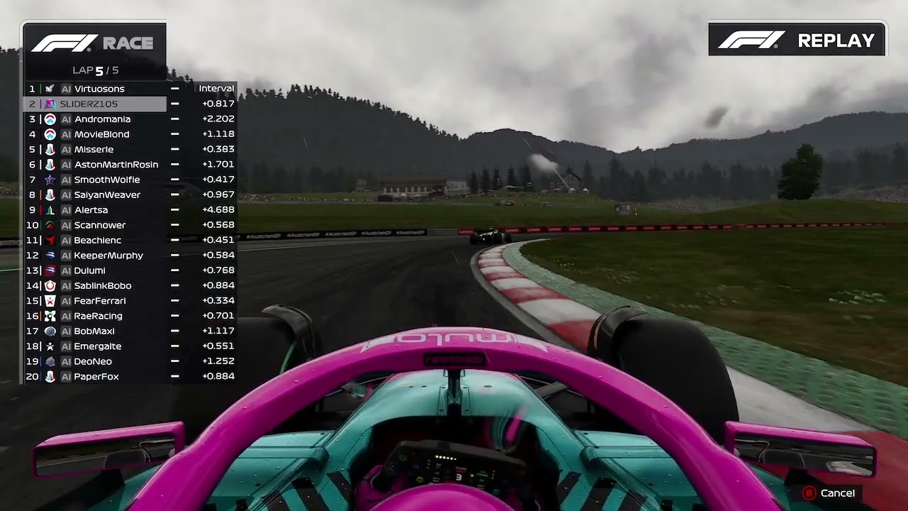 F1 2025 HIGHLIGHT - F1 World Austria Reverse WET