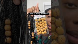 HOW TO APPLY HAIR BEADS | #hairstyle #naturalhair #protectivestyles #accessories #hairbeauty