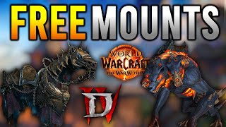 The War Within and Diablo 4 pair up for it's Biggest Secret: FREE Cosmetics and Mounts!