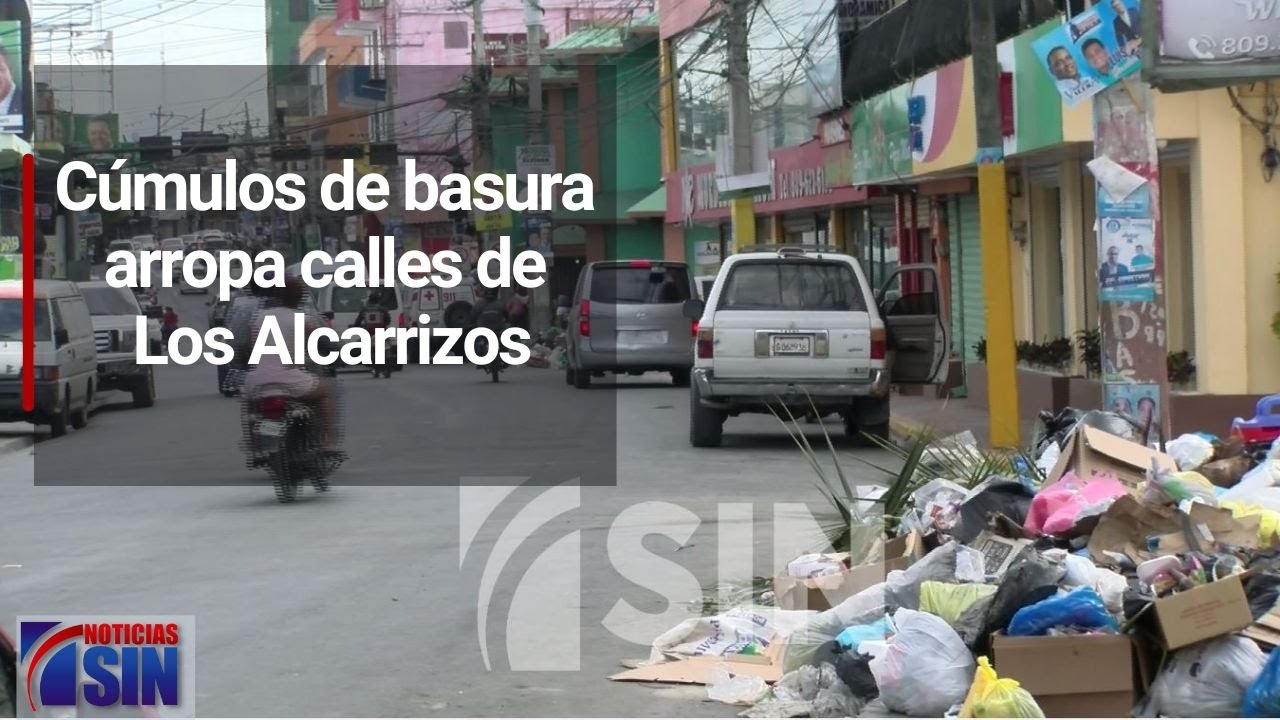 Atestadas de basura calles de Los Alcarrizos - YouTube