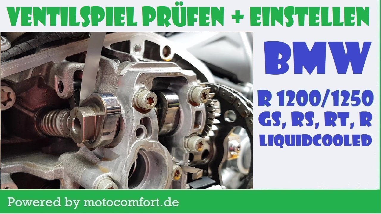 BMW R1200 / R1250 GS LC Ventile einstellen / Ventilspiel Wartung mit Shims YouTube