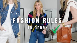 12 FASHION RULES TO BREAK | THE STYLE EDIT 2023