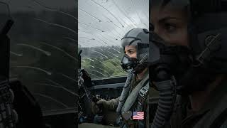 Storm Flight in a Fighter Jet | Intense Cockpit View Through Heavy Rain ✈️
