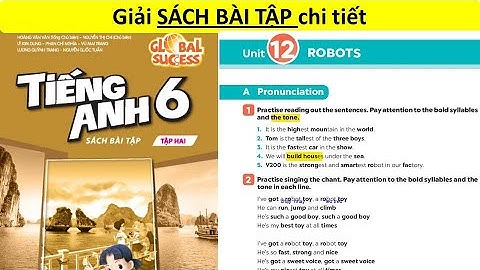 Giải bài tập tiếng anh lớp 6 theo sách mới năm 2024