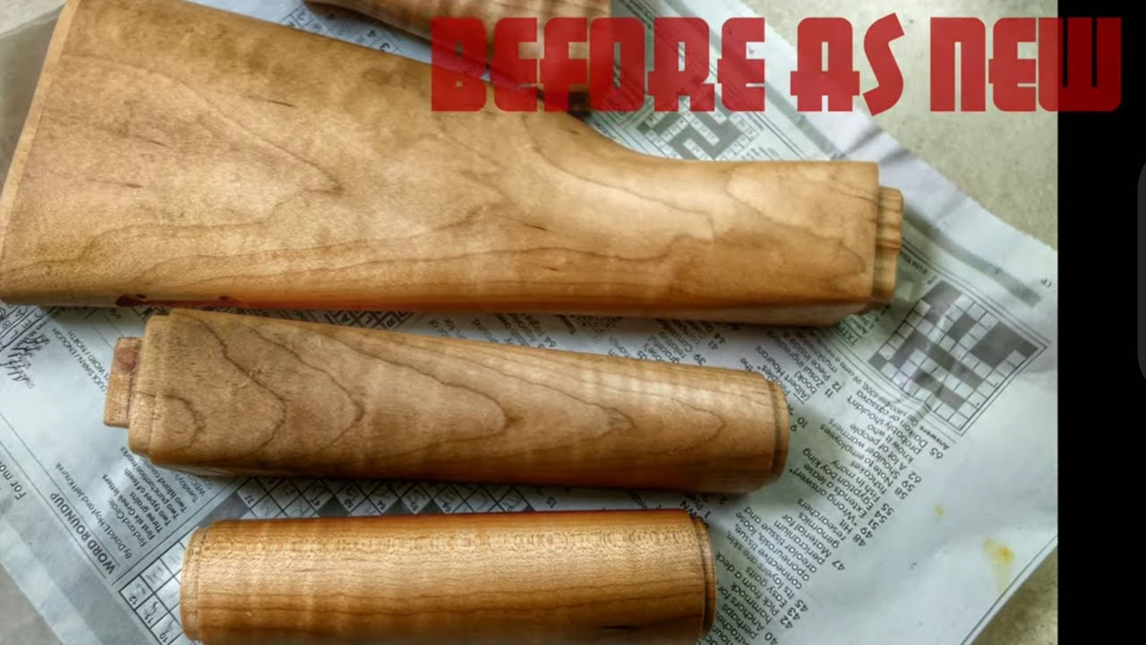 ZPAPM70: Light Maple Wood Refinish 100% Tung Oil with Poly. Ghost's way Before And After Air Drying