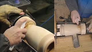 Woodturning a vase and recycle plastic, tournage sur bois d'un vase by Pierre Lussier 1,098 views 1 year ago 19 minutes