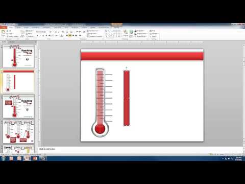 Create A Custom Thermometer In Powerpoint Youtube