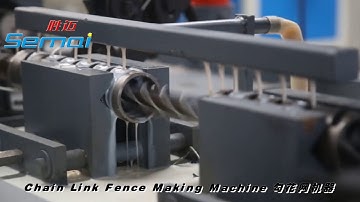 Fully automatic Chain link wire mesh fence weaving machine---008618032888752
