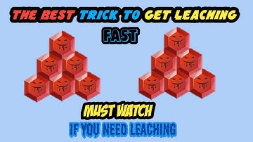 The Best trick to get Leaching 3 Fast | Bedwar [Blockman go Blocky modes] 🔥🔥🙂