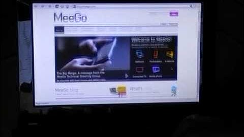KDE Plasma Netbook on MeeGo