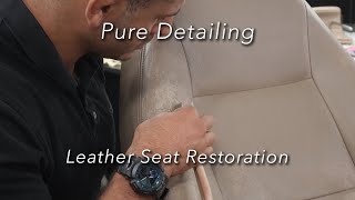 Pure Detailing | SAAB Leather Seat Restoration