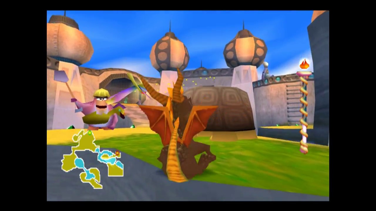Spyro 2: Ripto's Rage! (PS1) Walkthrough #6 - World 1: Sunny Beach ...