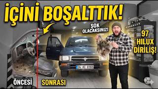 27 Yıllık Kir Şok Etti 1997 Toyota Hilux İçini Boşalttık (Restorasyon 2)