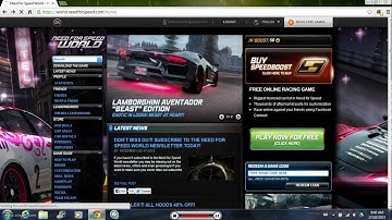 NFS WORLD EARN SPEEDBOOST LEGAL WAY 2013 FEBRUARY