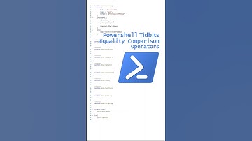 Equality Comparison Operators - Powershell TidBits #shorts #powershell #comparisonoperators