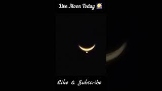 Live Moon Today | Today Moon Live India | Moon And Venus Conjunction #shorts #trending #moon #venus