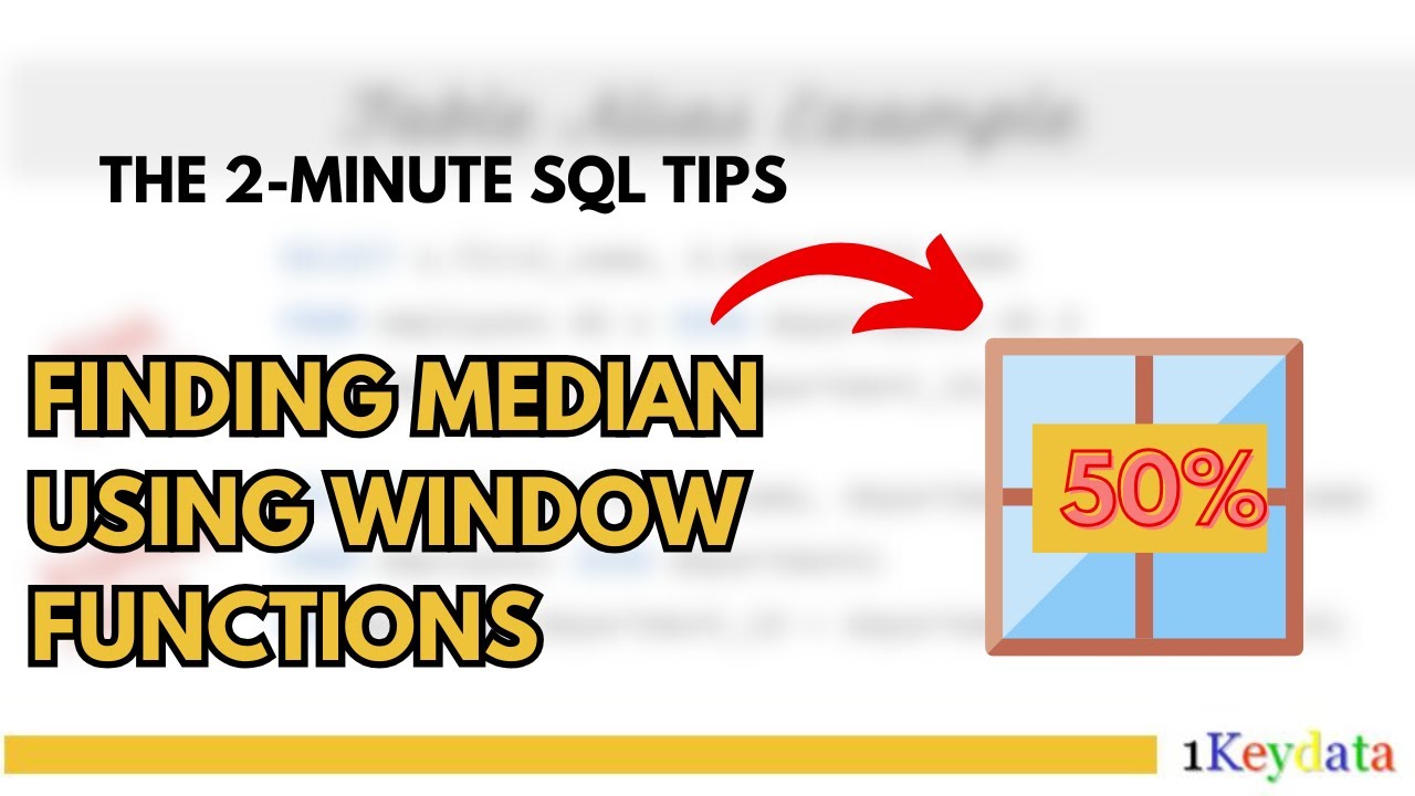2-Minute SQL Tip: Finding Median Using Window Functions - YouTube