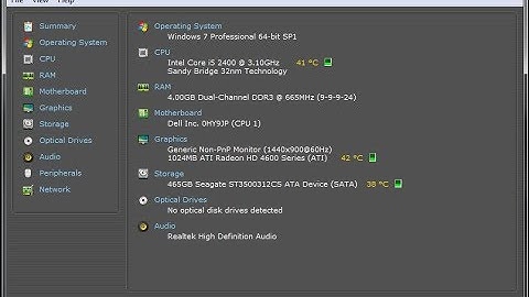 Speccy Free System Hardware and Software Information Tool