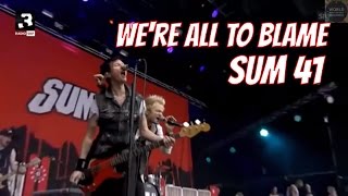 Sum 41 - We're All to Blame Live 2016 chords