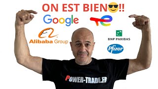 GOOGLE - ALIBABA - PFIZER - TOTAL ÉNERGIES - BNP PARIBAS