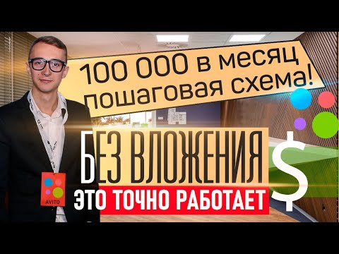 Как ЗАРАБОТАТЬ  на Авито в 2022. Заработок без вложений  100 000 р./мес. в любой непонятной ситуации