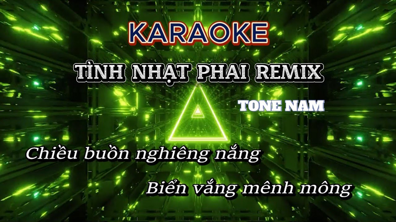 Karaoke Tình Nhạt Phai REMIX | Vinahouse | Tone Nam – Bass Căng Xung - Dễ Hát