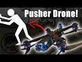 Pusher drone  upside down motors