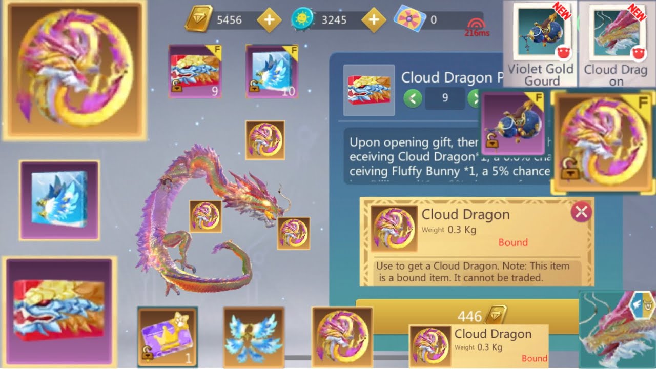 Utopia Origin 💸🐲💸 Opening Cloud Dragon Pack & Azure Wings Gift 💸🐲💸