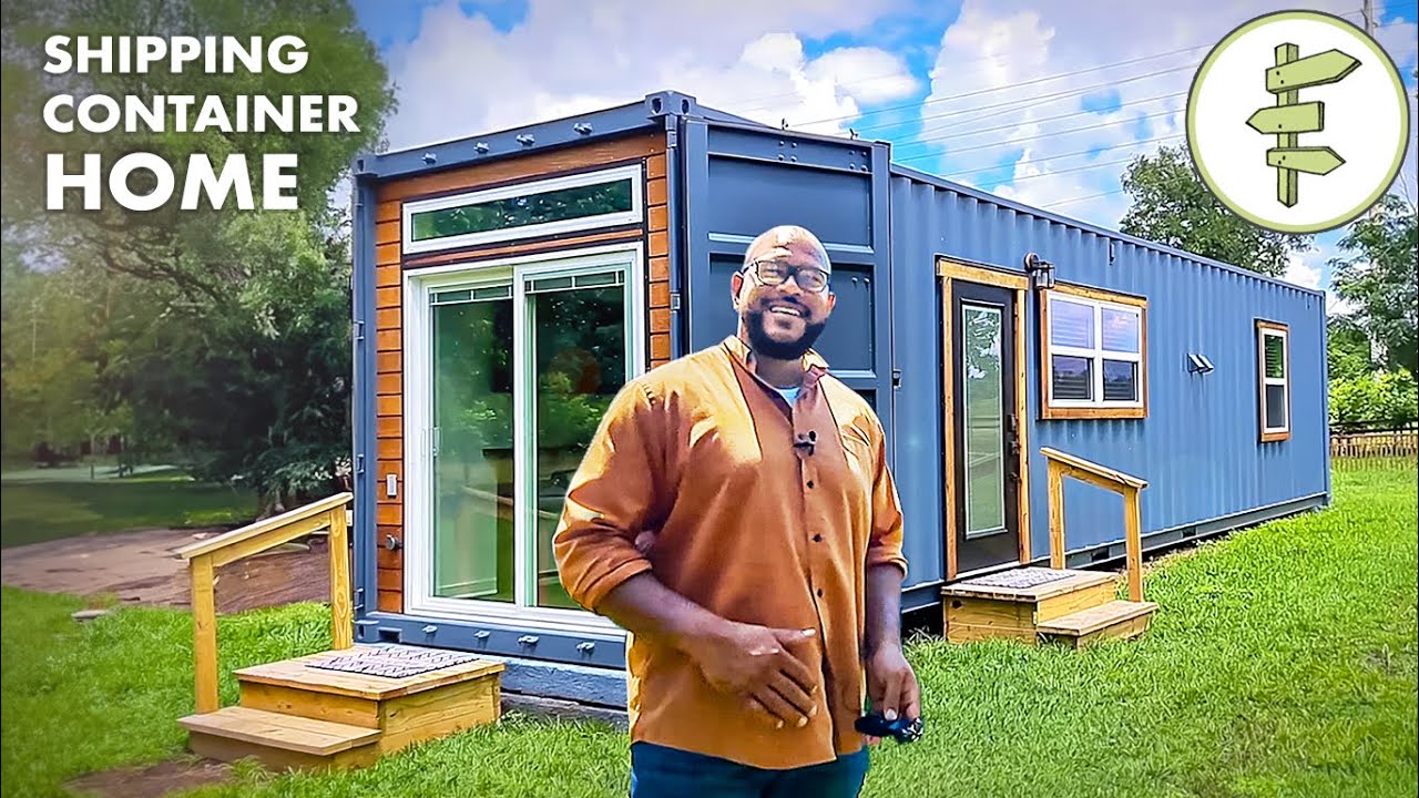 High-End Shipping Container Home Built on a DIY Budget - TINY HOUSE TOUR 