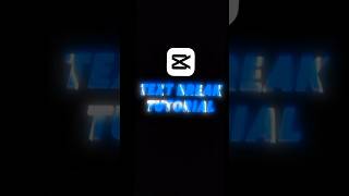 Capcut Text Break Tutorial | 1k Subscriber editing pack drop #capcut #tutorial #shorts