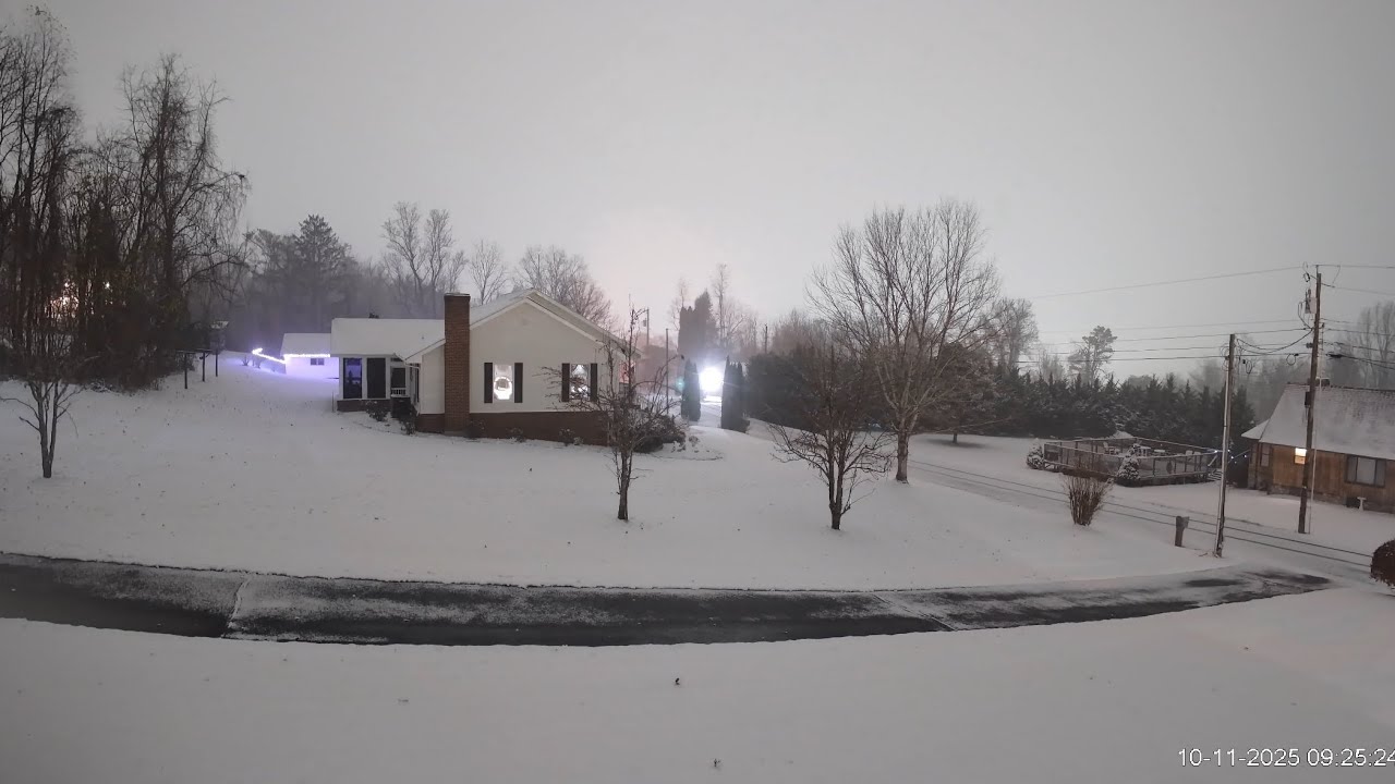 November 10-11, 2025 Snow Timelapse - YouTube