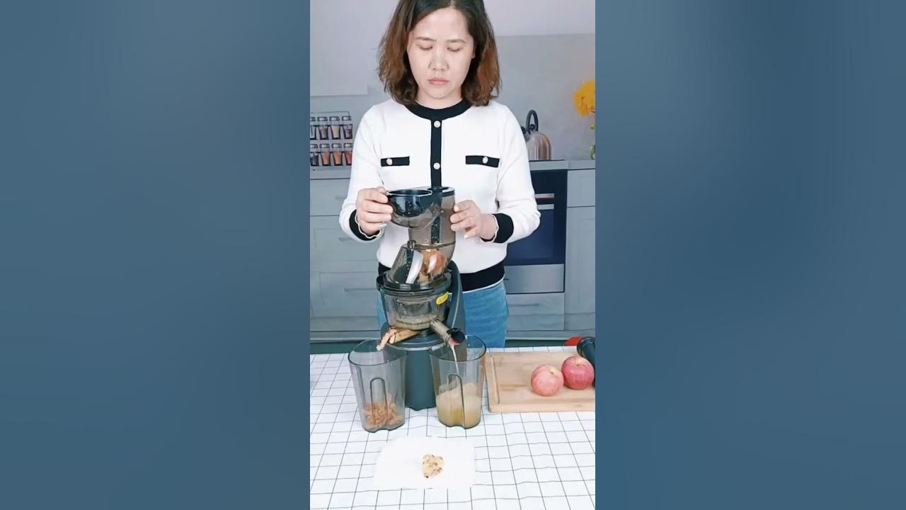 slow juicer HH916D(Plus) apple juice video YouTube