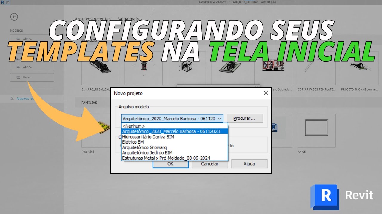Aprenda a configurar seus templates na tela inicial do Revit ...