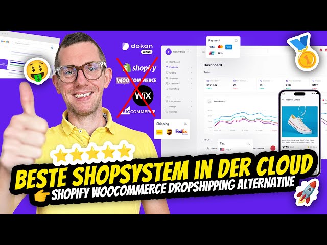 The Best Shopify Woocommerce Dropshipping Alternative 🚀 DOKAN Cloud eCommerce Shop System 📲
