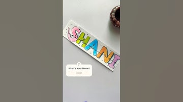 Comment Your Name 👇 #art #name #nameart #trending #shorts #diy #bestfriend #craft #watercolor#paint