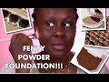 IS IT TOO DARK? 👀 FENTY BEAUTY Soft Matte Powder Foundation REVIEW & DEMO! | Fumi Desalu-Vold